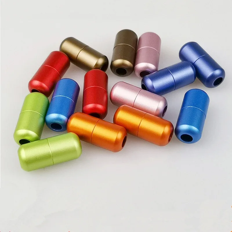 

2PCS/Set Color Shoe Buckle Aluminum Metal Capsule Buckle Shoelace Metal Buckle Tip Ends No Tie Tie-Free Lace-Free Accessories