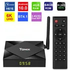 ТВ-приставка Tanix TX6S для Android 10, 4 ГБ, 64 ГБ, четырехъядерная ТВ-приставка Allwinner H616, H.265, 6K, медиаплеер TX6 для Android 10,0