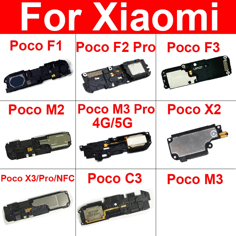 

Rear Bottom Loudspeaker Buzzer Ringer Speaker Flex Cable For Xiaomi Pocophone Poco C3 F1 F2 F3 X2 X3 GT NFC M2 M3 M4Pro 4G 5G