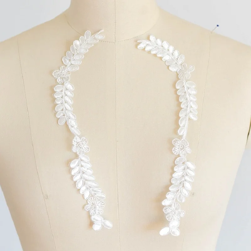 10 шт., 2 х21 см, нежная свадебная фата, украшения для головы, кружевные аксессуары для платья «сделай сам»