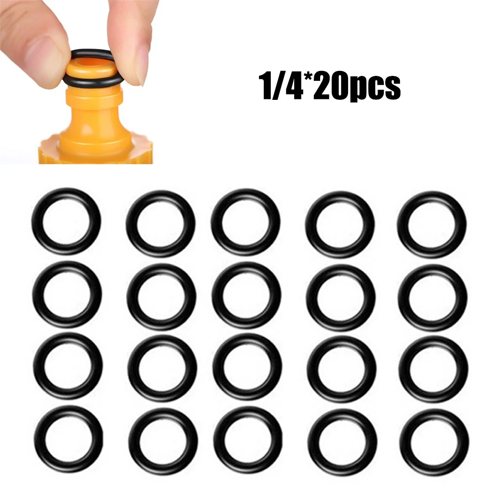 20Pcs O-Rings 1/4 M22 O-Rings For Pressure Washer Hose Quick Disconnect Rubber High Pressure Seal Ring Garden Supplies