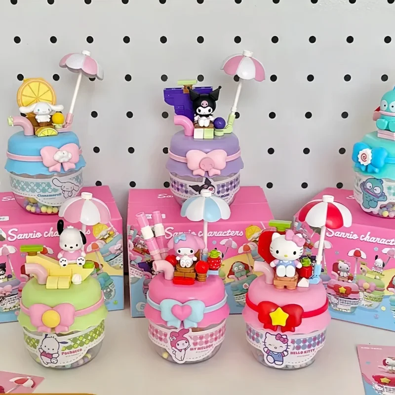 Коллекционные игрушки-конструкторы Sanrio Characters: серия Blind Box Boba Jam, милая кукла Куроми, модель для сборки, украшение, подарок для взрослых и детей (art.: 3920d9f9e40fc) - 3920d9f9e40fc