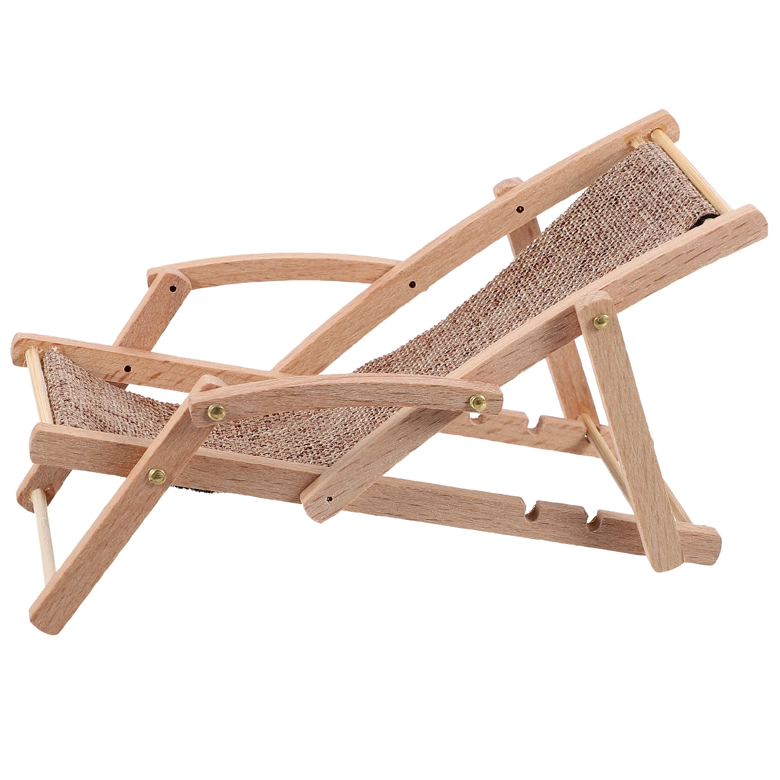 

House Furniture Mini Deck Chair Model Micro Landscape Miniature Beach Chair
