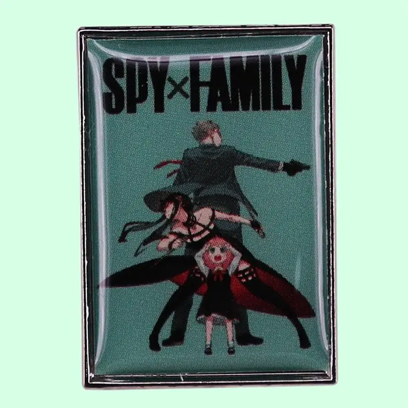 

Anime Funny Spy Brooch Metal Badge Bag Accessories Enamel Pin Wrap Clothing Lapel Brooch Exquisite Badge Fashion Jewelry Friend