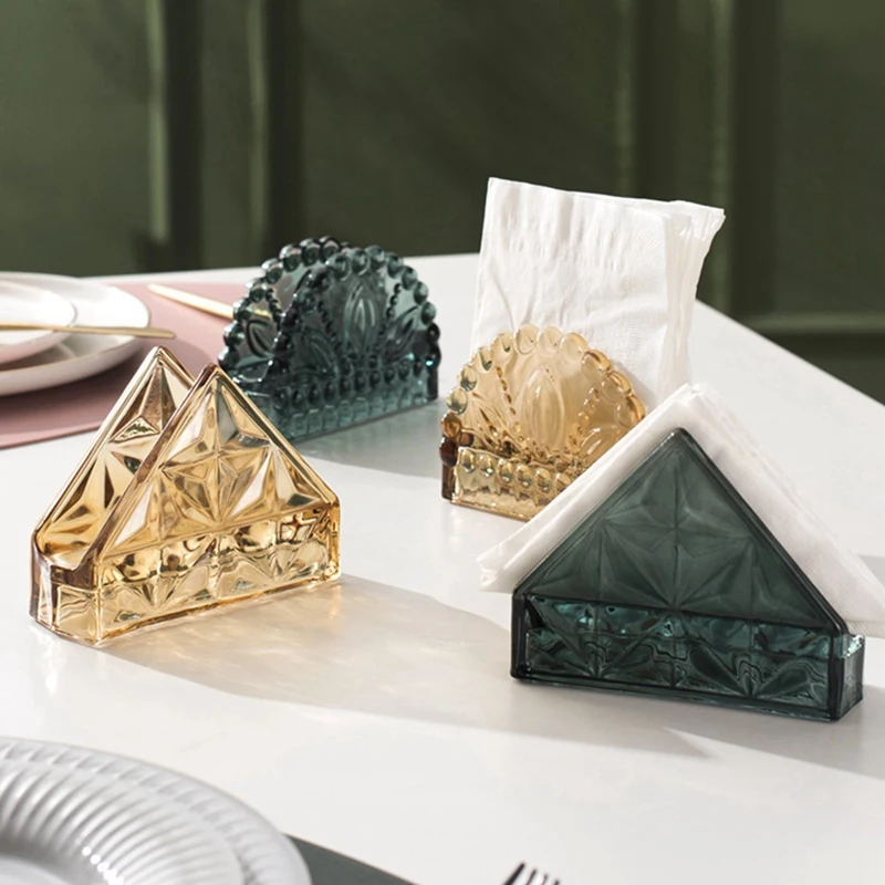 Винтажный стеклянный держатель для салфеток в скандинавском стиле настольное