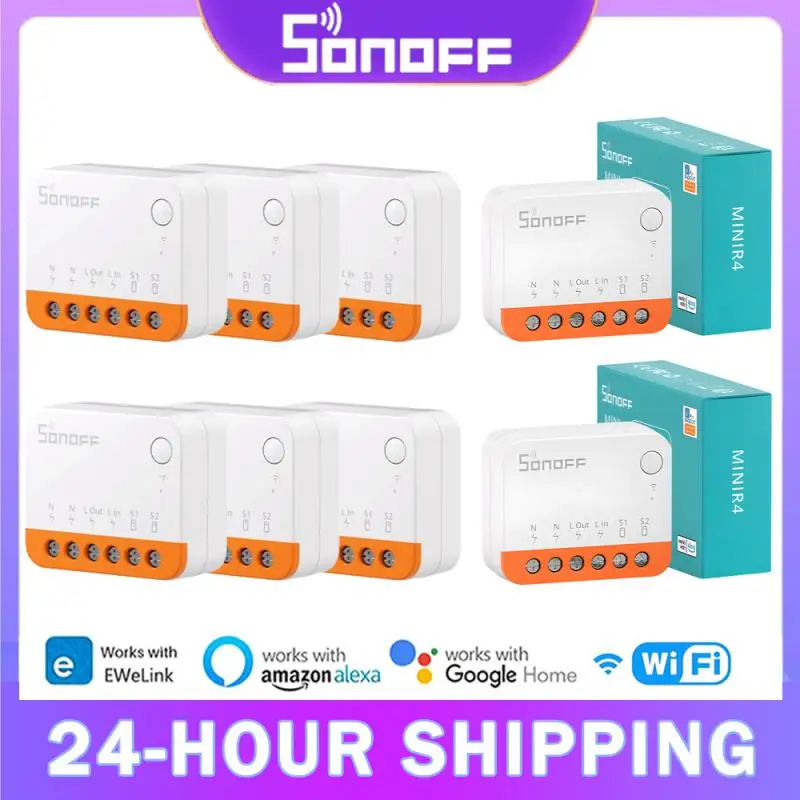 SONOFF MINIR4 Smart WiFi Switch 2-стороннее управление Mini Extreme Home Реле Поддержка R5 S-MATE для eWelink