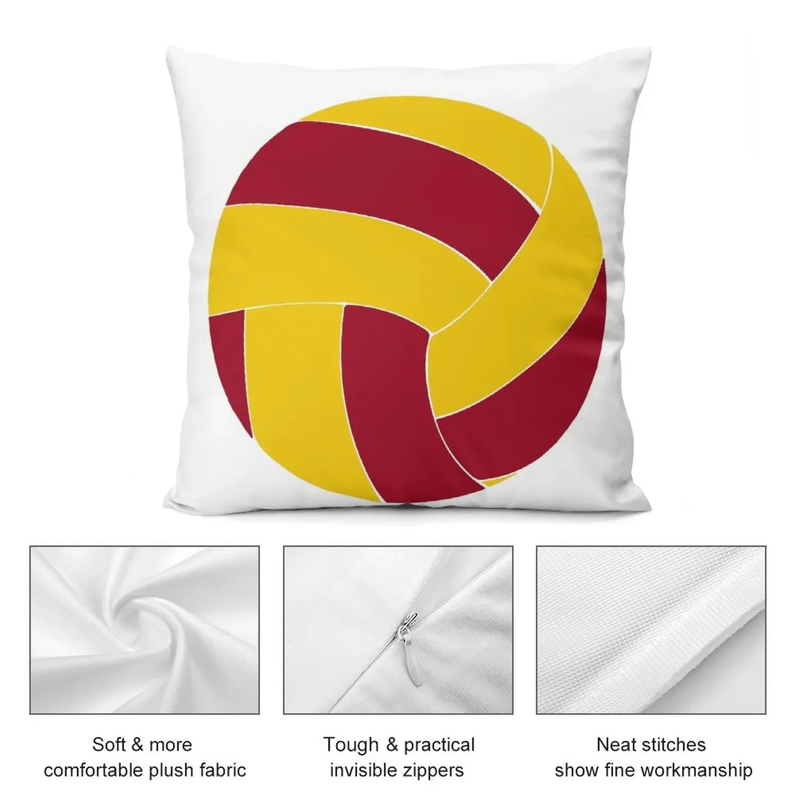 Бордовая и золотая волейбольная декоративная подушка роскошная наволочка чехлы