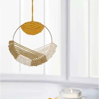 colorful macrame hoop wall hanging tapestry boho hand woven forhouse home decor living room bedroom nursery backdrop decoration