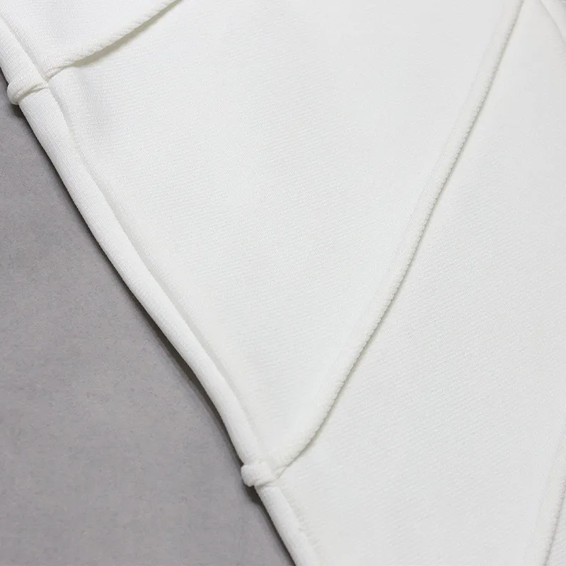 Комплект из двух предметов для женщин белый бандажный короткий топ на