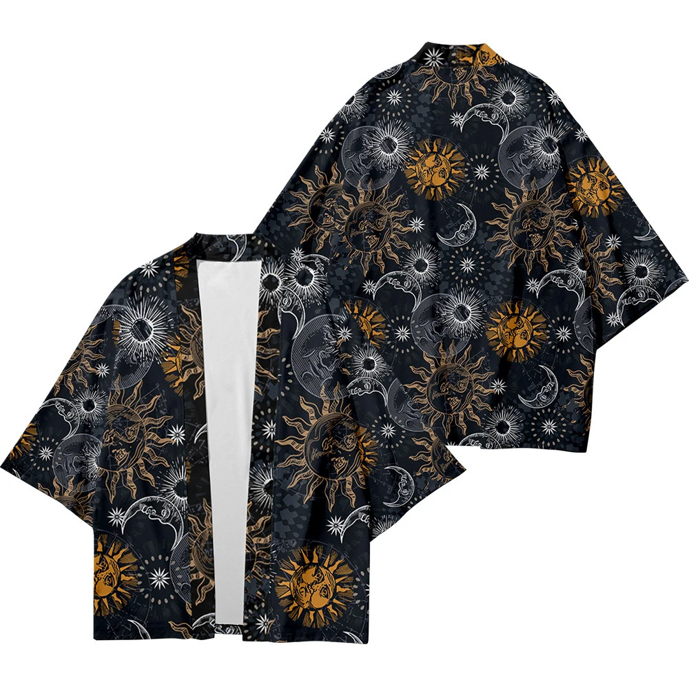 Мужская Тонкая Повседневная куртка свободного покроя с рисунком загара и Луны