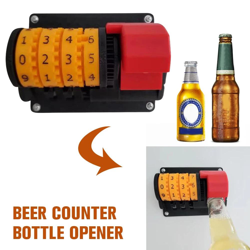 

Оригинальная открывалка для бутылок, настенная открывалка для пивных банок с точными цифрами, автоматический подсчет, открывалка для пива, инструменты