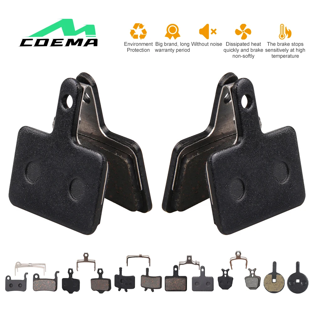 

1Pair MTB Bike Hydraulic Brake Pads Semi-Metal Resin Lining Pads For Shimano Xt BB/M355/XT/M446 Cycling Bicycle Disc Brake Pads