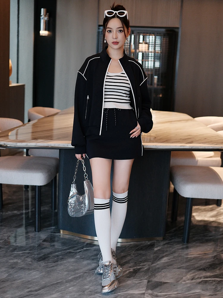 Miuco Space Cotton Повседневная верхняя одежда на молнии с воротником-стойкой