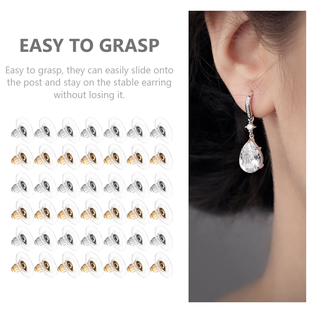 200 шт. стопор для задней части сережек украшенный ушами уникальные тяжелые