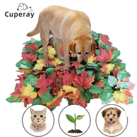 pet sniffing pad leaf toy pad dog sniffing mat find food training blanket dog mat for relieve stress puzzle training play toys