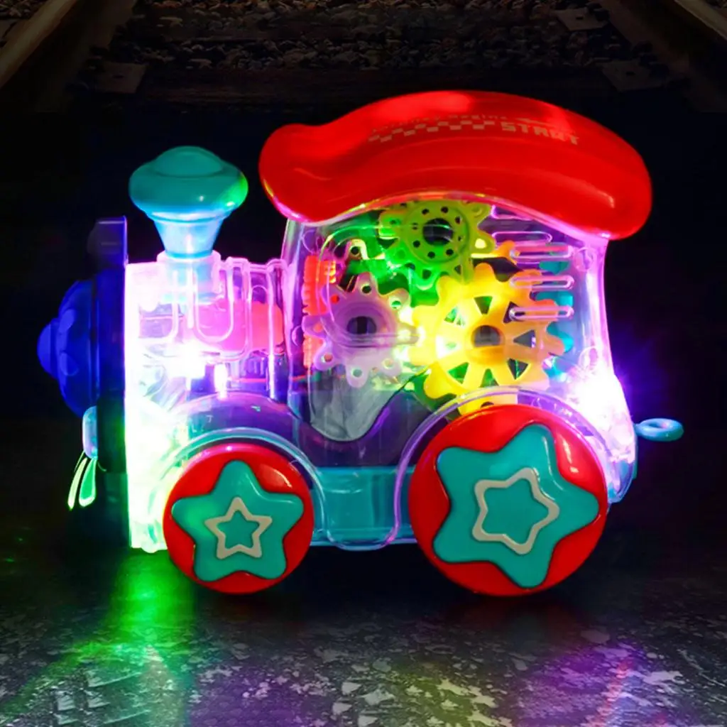 

1pc Kids Electric Universal Locomotive Toy Battery Operated Educational Toy