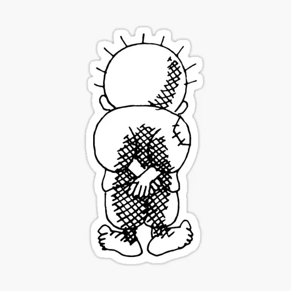 5 шт. наклеек Handala для мультяшного окна наклейки ноутбука задний фон милые