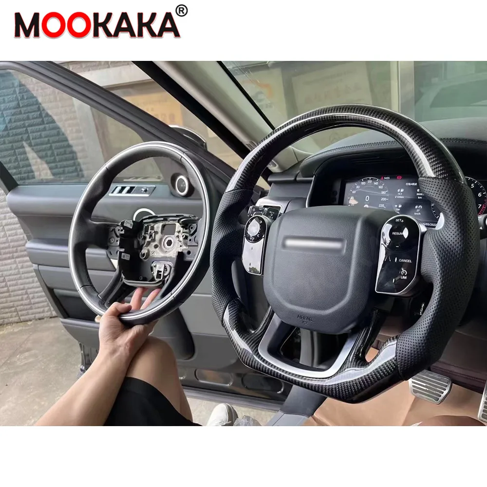 

Руль из углеродного волокна подходит для Land Rover Vogue Sport L494, поддержка индивидуальных модификаций салона автомобиля