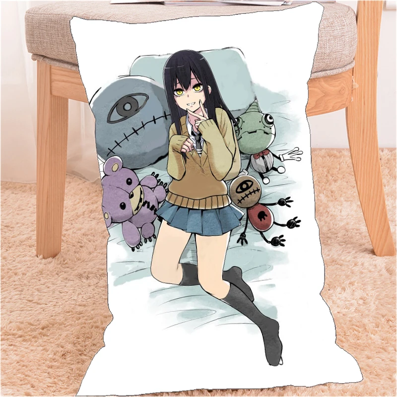 

Anime Dakimakura Pillow Case Mieruko-chan Yotsuya Miko Cover Home Decoration Accessories 60x40cm