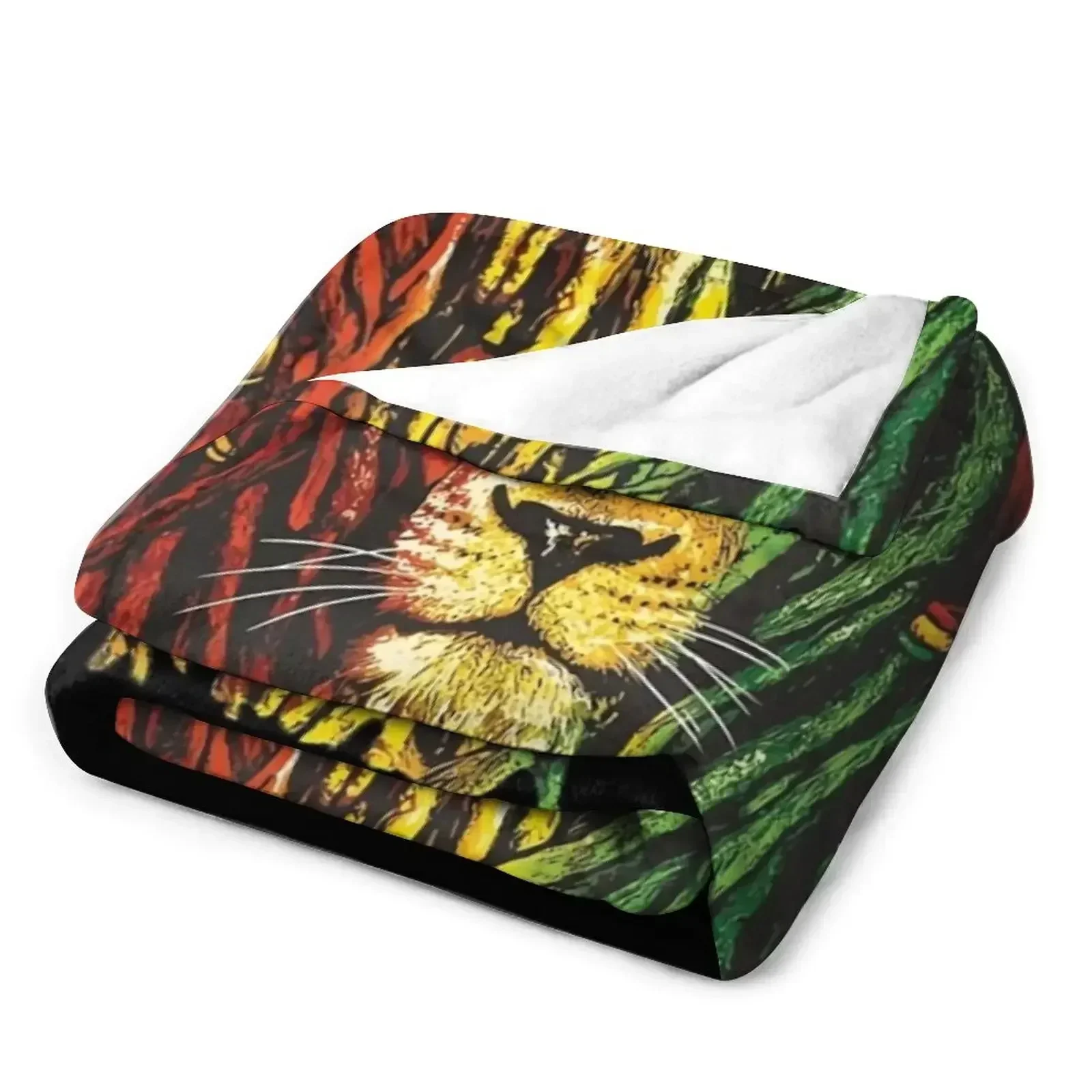 Одеяло Bob Marley Rasta Lion Art для любителей регги лохматое одеяло милые клетчатые одеяла