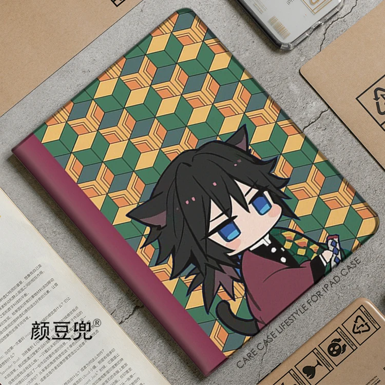 Чехол Tomioka Giyuu из аниме для Samsung Galaxy Tab A7 Lite 8 7 2021 чехол S9 Plus чехол-подставка тройного