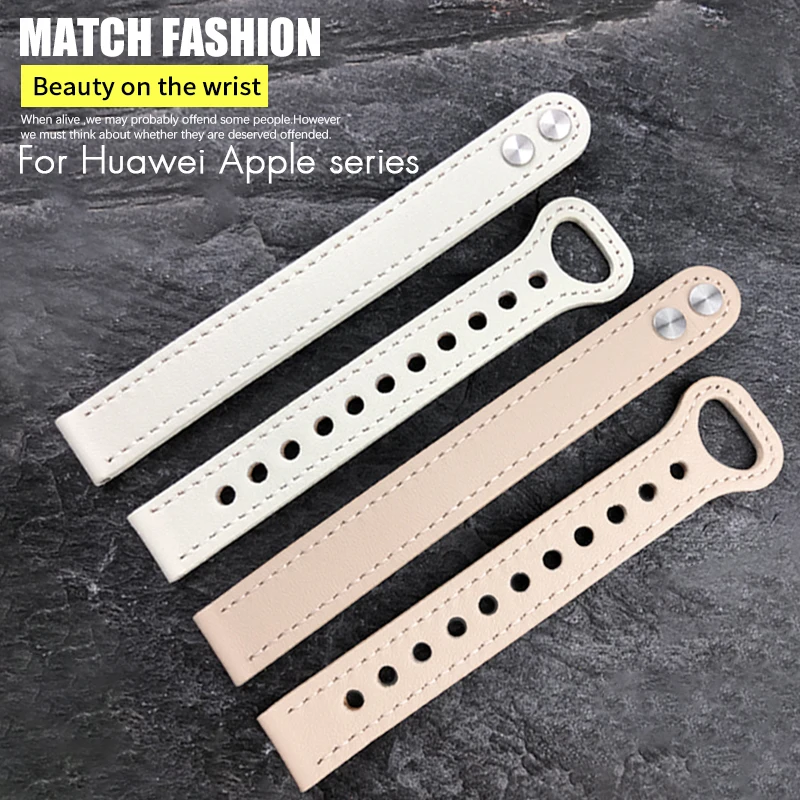 

14mm Fashion Cowhide Watch Strap New Leather Wristband for HUAWEI Samsung Apple DW Women Men Many Colors Watchband