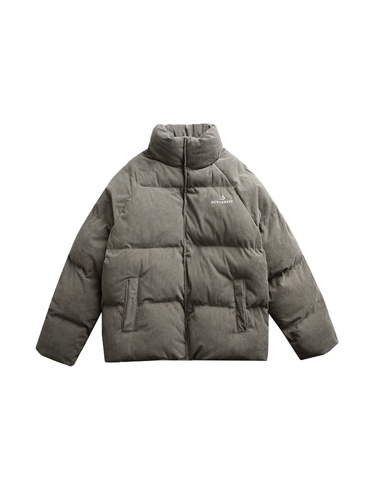 Мужское дорожное зимнее новое вельветовое пальто с хлопковой подкладкой и