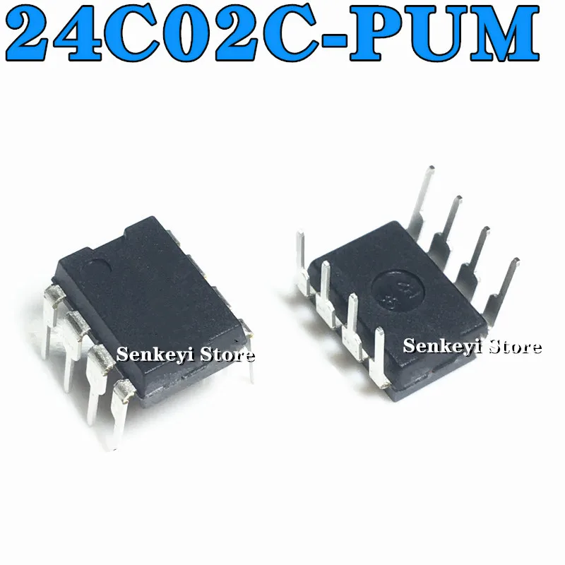 

New original AT24C02C-PUM 02CM 02CMB straight plug DIP8