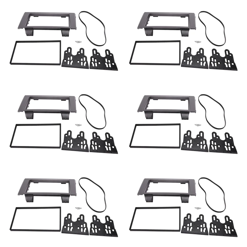 

6X Double Din Car Fascia Radio Panel For IVECO Daily 2006-2014 Audio Frame Dash Fitting Kit Install Bezel