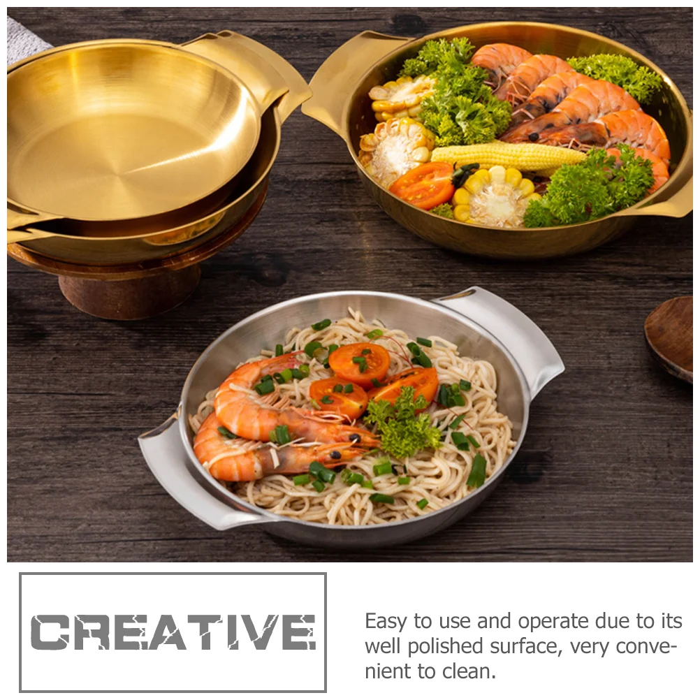 Сковорода для паэли с крышкой кастрюля из нержавеющей стали морепродуктов