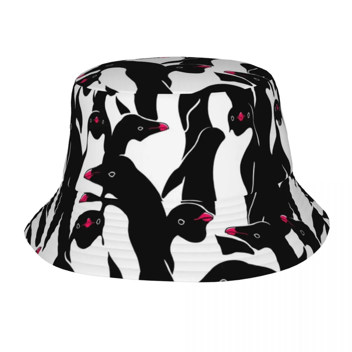 

Style Kawaii Penguin Bob Hat Unisex Lightweight Camping Cartoon Animal Fishing Hat Summer Beach Vacation Getaway Headwear