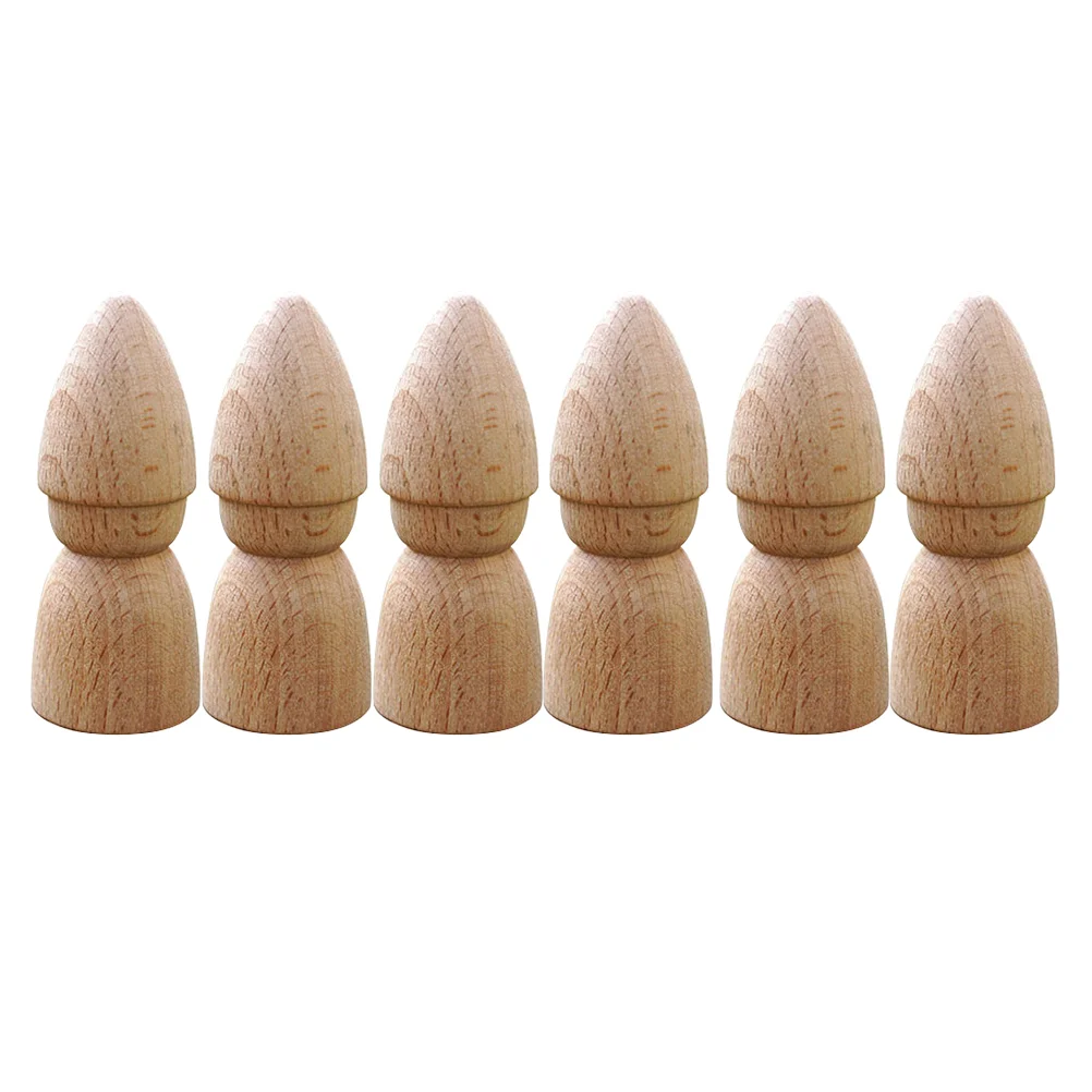 

Самодельные деревянные игрушечные фигурки, без рисунка