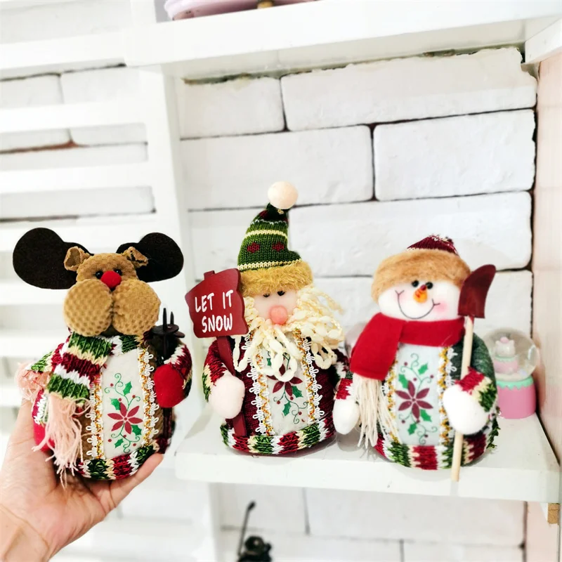 

Santa Claus Christmas Doll Merry Christmas Decorations Home Elk Christmas Ornaments Xmas Tree Decor 2022 Navidad Natal Gifts