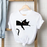 tee shirt lady female t women cat lovely cute style short sleeve casual fashion tshirt top summer clothes graphic t shirts