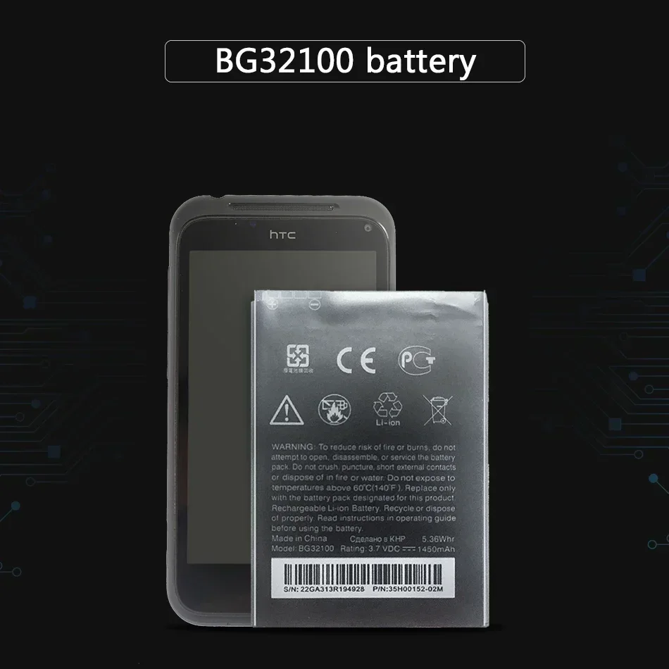 Аккумулятор для сотового телефона 1450 мАч BG32100 HTC Incredible S G11 Desire G12 A7272 Z S710E A9393 S710d S510e