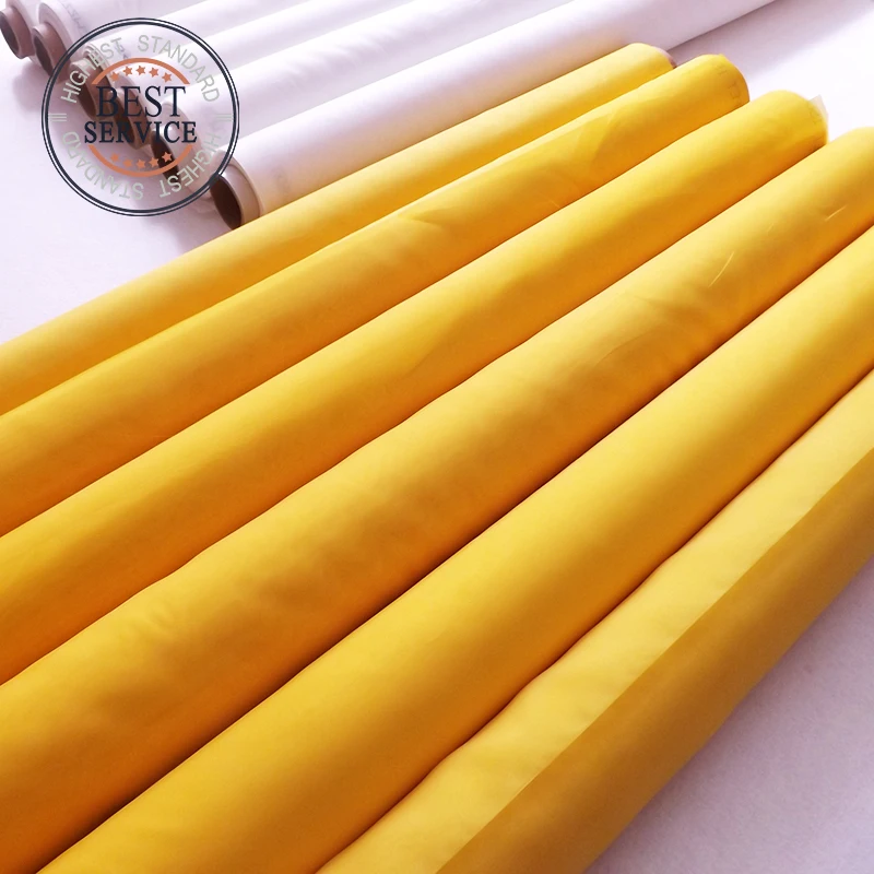 Бесплатная доставка! Высокое напряжение 32T 64мкм 165см 50М Печать сетчатая ткань Материал Шелкография Болтовое полотно Белое.