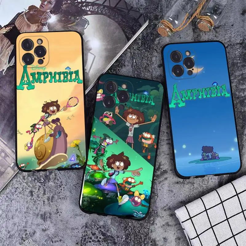 

Disney Amphibia Phone Case For iPhone 8 7 6 6S Plus X SE 2020 XR XS 14 11 12 13 Mini Pro Max Mobile Case