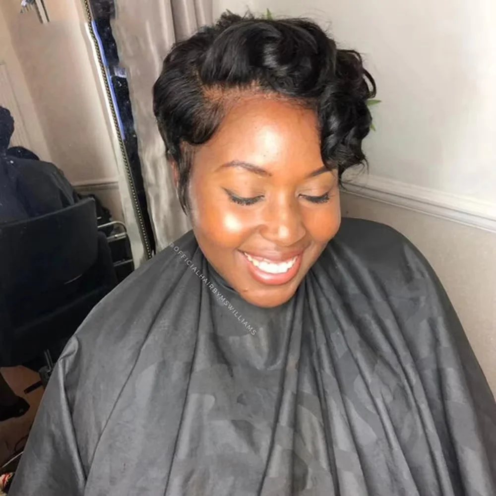 13x4 Короткий Боб Свободные Волнистые Парики Фронта Шнурка Предварительно