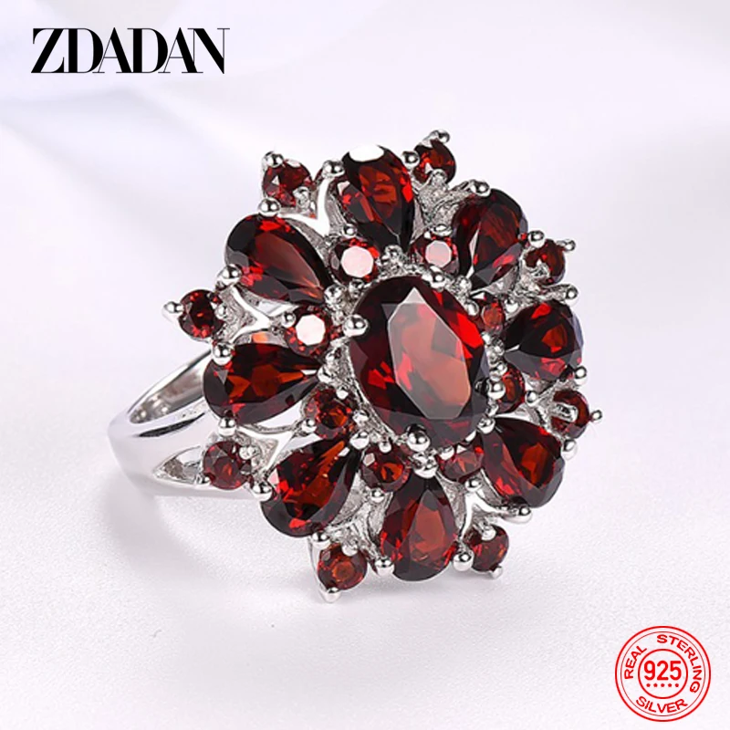 

New 2023，925 Sterling Silver Zircon Finger Rings For Women Charm Wedding Jewelry