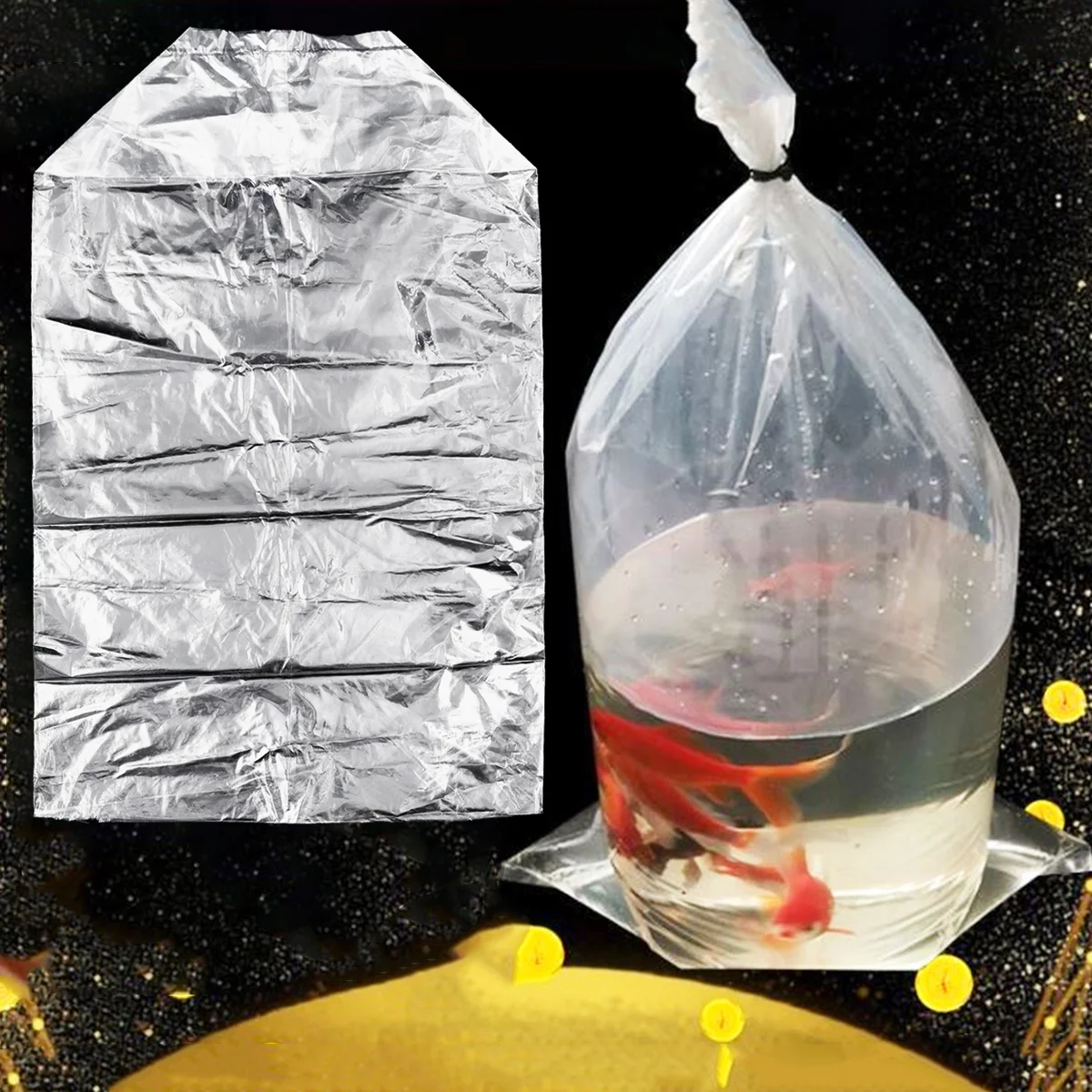 

Plastic Shipping Live Transporting Goldfish Poly Saltwater Aquarium Leak Proof Clear Polyethylene Freshwater Packaging