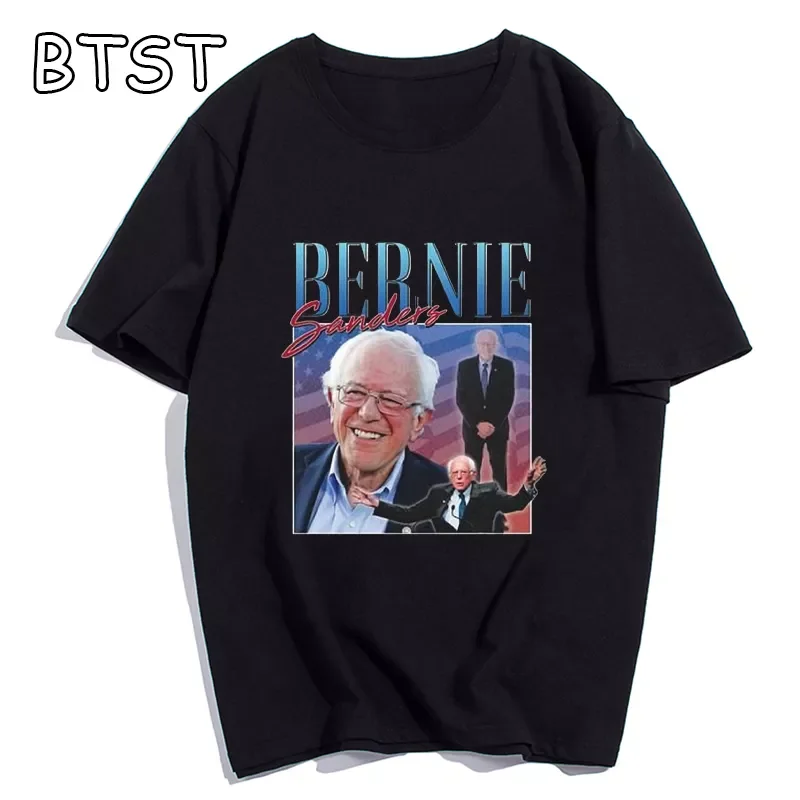 

2022NEW Sale Bernie Sanders Print Women Men Gothic T-Shirt Grunge Shirt Summer Fashion Graphic Black Tees Plus Size Dropshipping