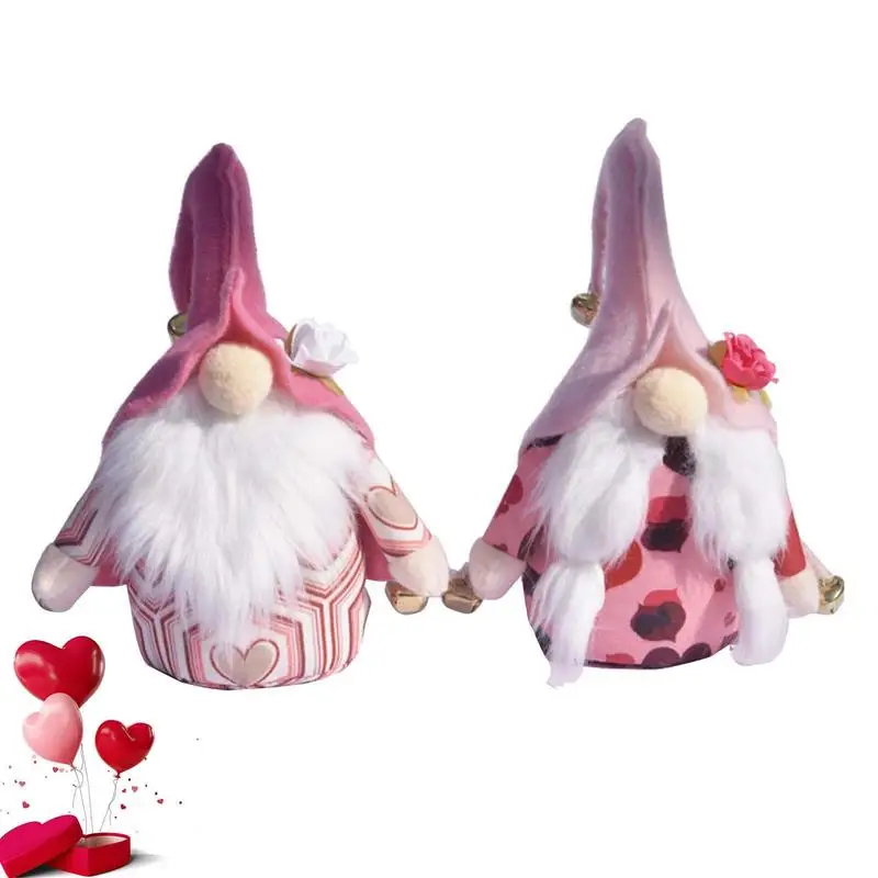 

Valentines Day Gnomes Doll Faceless Old Man Plush Doll Multifunctional 2pcsCute Faceless Gnome Stuffed Ornaments For Gift Supply