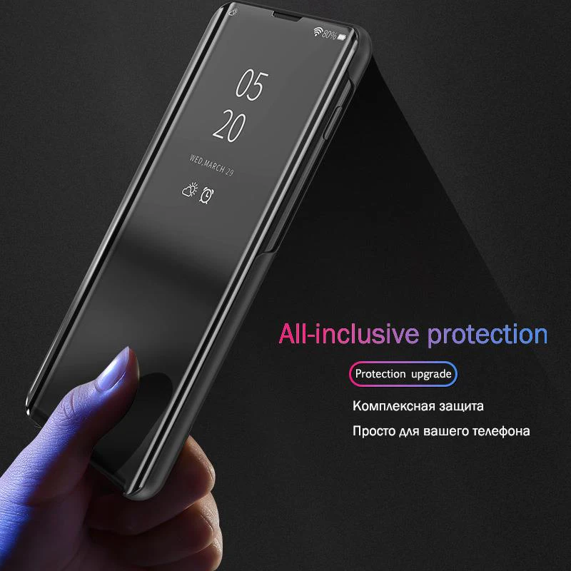 Зеркальный умный флип-чехол для Xiaomi Redmi 9 T роскошные оригинальные магнитные Чехлы