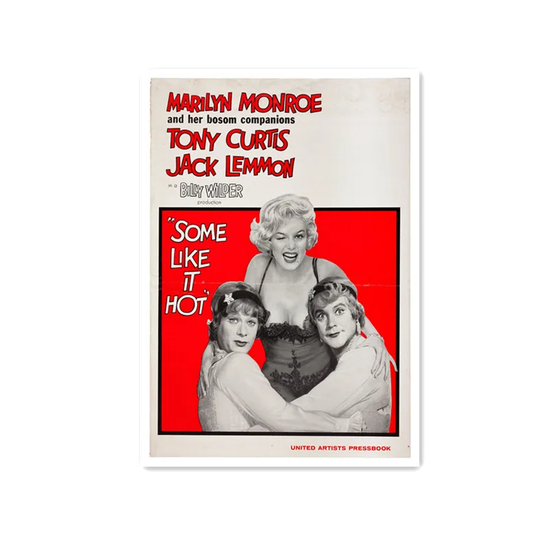 

Some Like It Hot Movie Print Art Canvas Poster For Living Room Decor Home Wall Picture