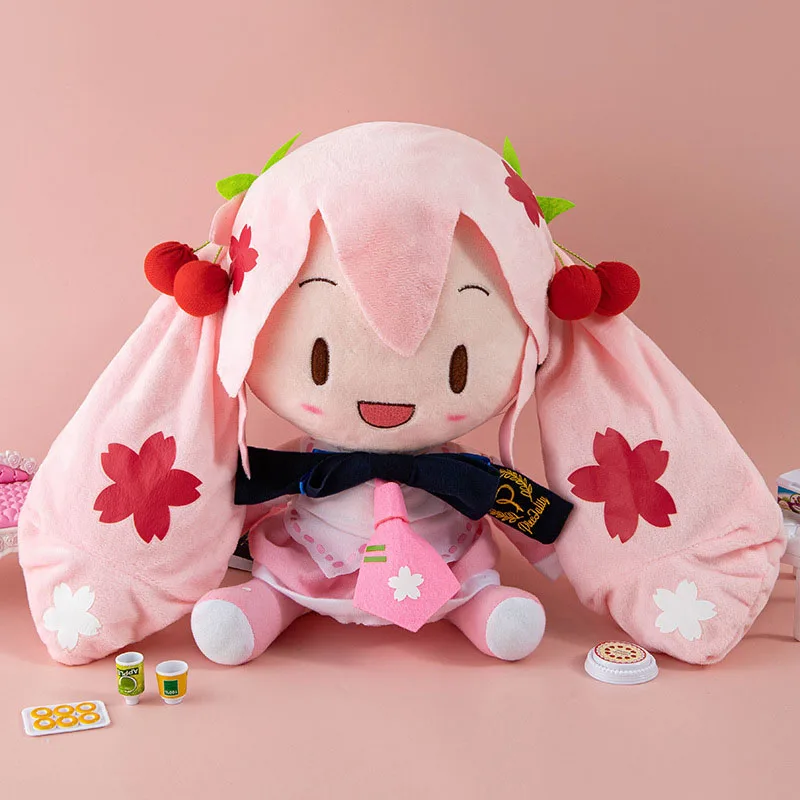 

Мультяшная плюшевая игрушка Hatsune Miku, 32 см, кавайная Мягкая кукла фуфу, подарок для детей, симпатичная подушка в стиле аниме, рождественский подарок