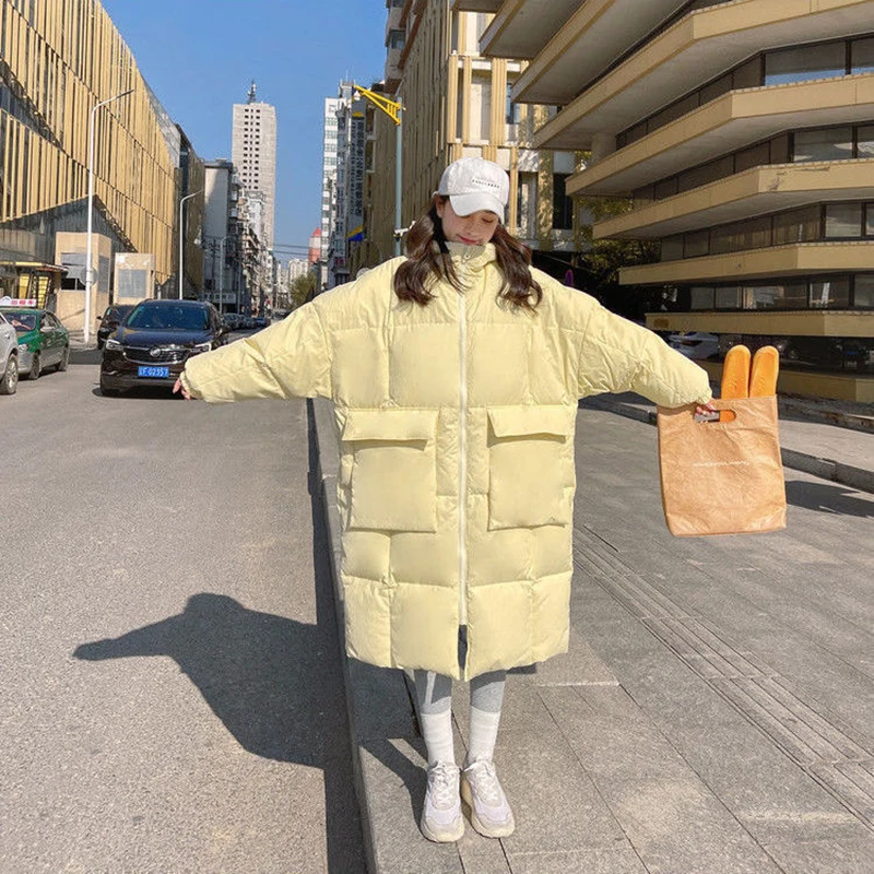 DEODAR 2022 Winter New Thick Windproof Waterproof Cotton Warm Jacket Women's Mid-length parkas Coat Loose Fitting Outwear