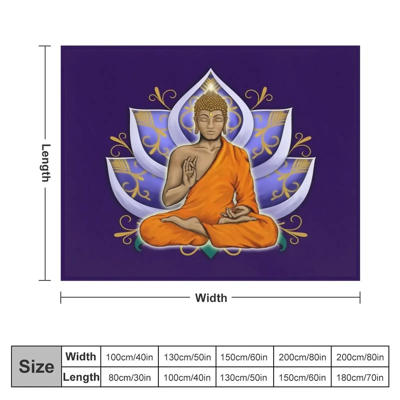 Abhaya Mudra Будда с фиолетовым цветком лотоса термобелье для путешествий роскошные