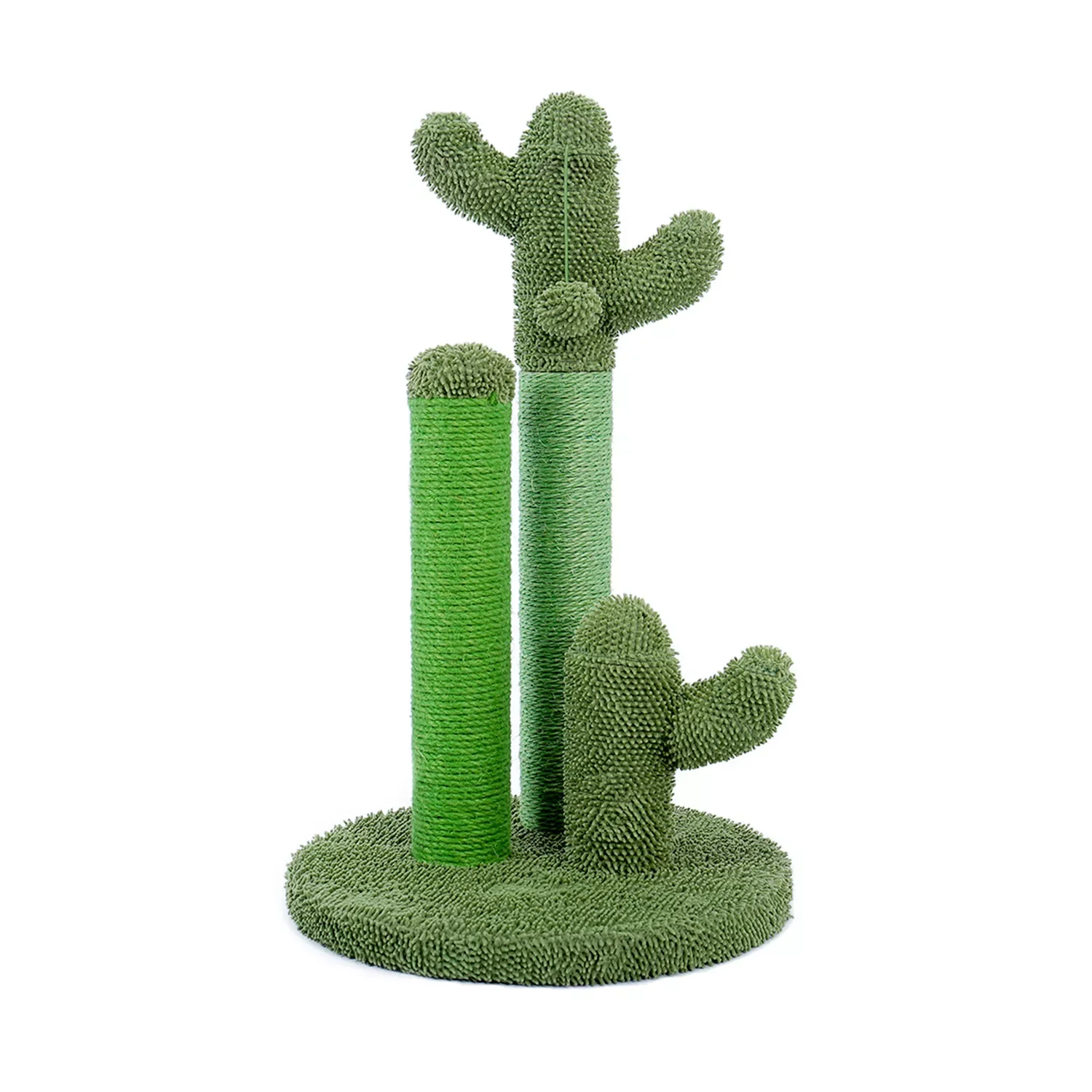 

2022New Cactus Cat Scratching Post with Sisal Rope Cat Scratcher Cactus for Young and Adult Cats Climbing Frame Green