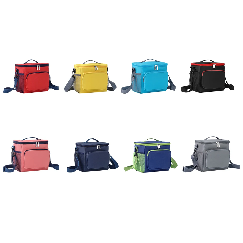 

Polyester Lunch Box Bag Light Weight Durable Easy To Clean Thermal Insulation Multifunctional Black