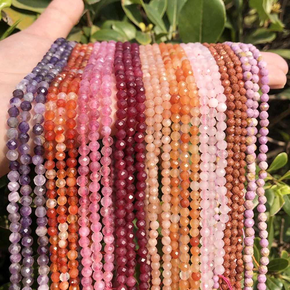 Натуральный граненый красный гранат турмалин рубис драгоценный камень